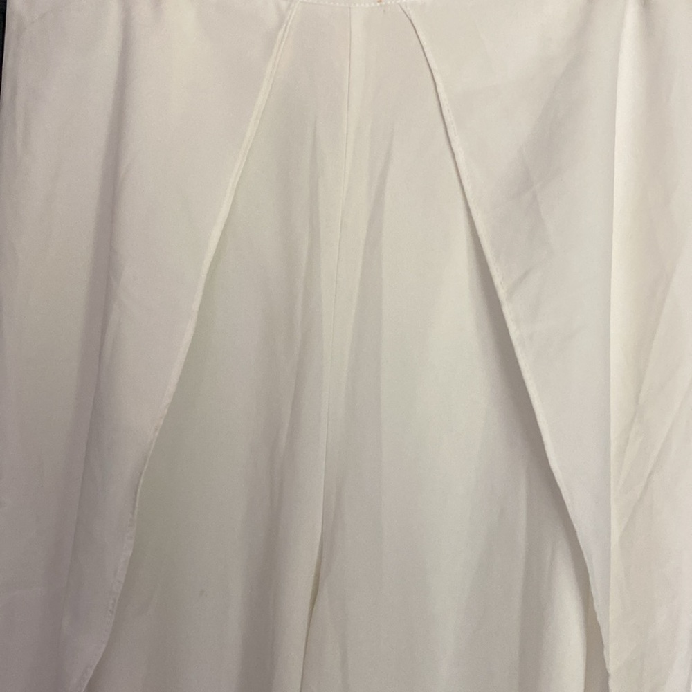 Wide Leg Pants with Ruffle Trim - Picture 4 of 15